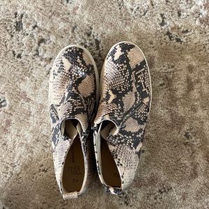 Snake skin booties